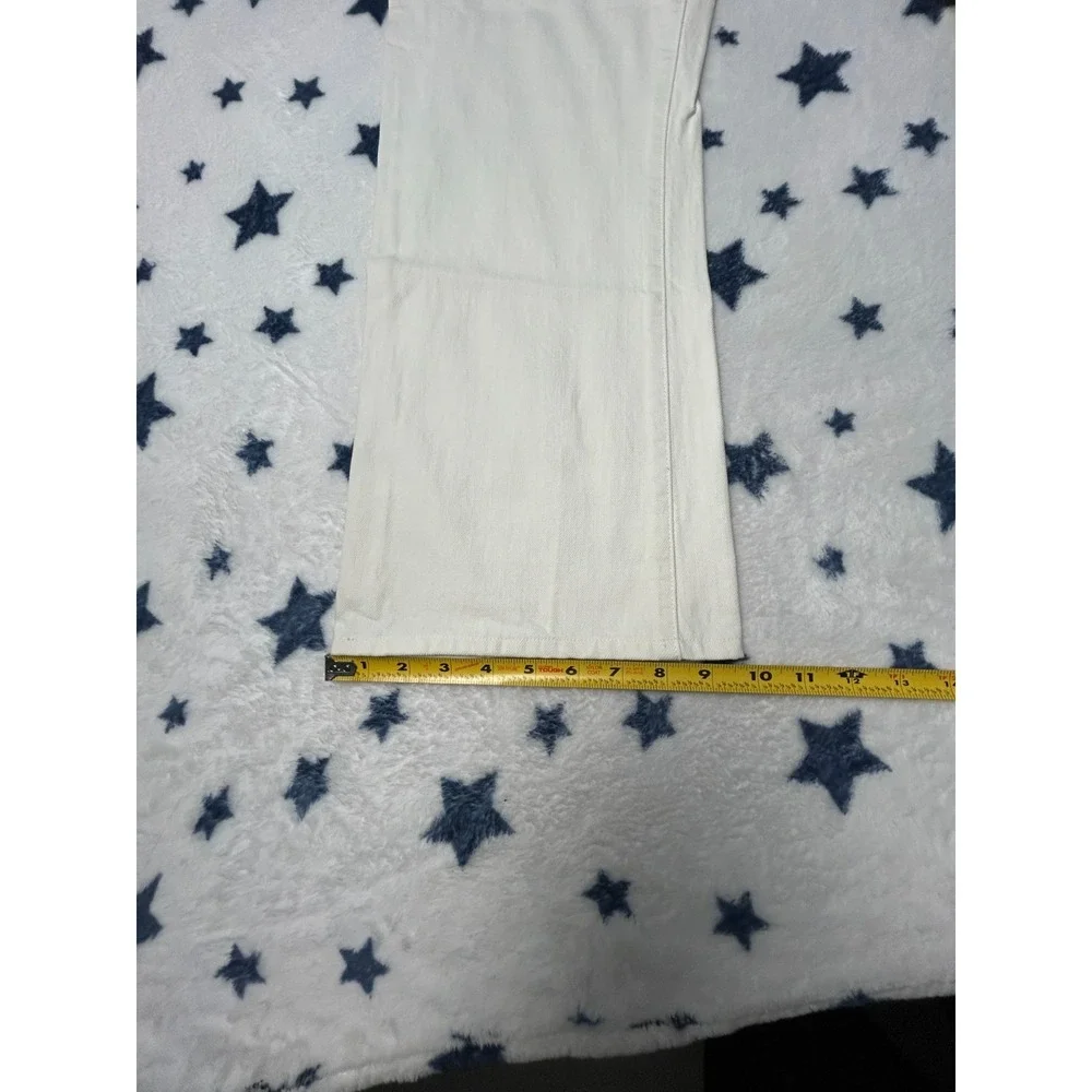 GUESS Jeans Mens 36x32 White Straight Leg Denim Jeans 100% Cotton USA